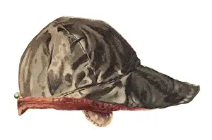 Greetings card in the shape of a jockeys cap