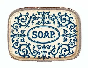 Images Dated 9th May 2018: Greetings card in the shape of a soap dish