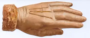 Stitching Prints: Greetings card in the shape of a winter glove