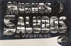 Greetings card from Valparaiso, Chile, South America