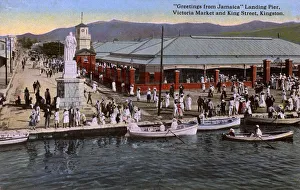 Images Dated 11th May 2018: Greetings from Jamaica Landing Pier, Kingston