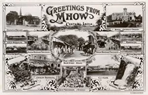 Procession Collection: Greetings postcard, Mhow, Madhya Pradesh, India