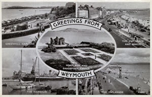 Images Dated 10th May 2018: Greetings from Weymouth, Dorset - Multiple view postcard