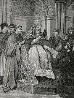 Jurist Prints: Gregory IX (1170-1241). Pope of the Catholic Church