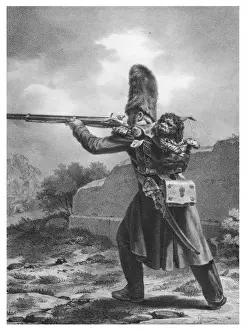 Back Pack Prints: Grenadier with Dog