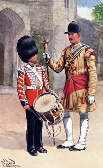 Nicknames Prints: Grenadier Guards, Sergeant and Drummer in State dress