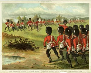 Infantry Collection: Grenadier Guards at a sham fight