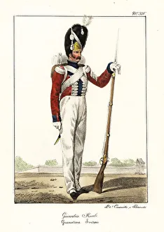Grenadier in the Swiss Guard, French Royal Guard, 1820