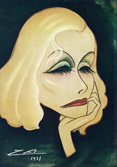 Caricature Collection: Greta Garbo / Nino Za