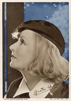 Greta Prints: Greta Garbo / Red Letter