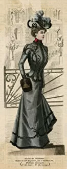 Basques Collection: Grey Costume 1899