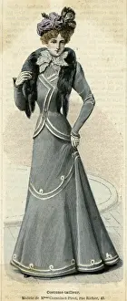 Collarless Prints: Grey Tailor Made 1899