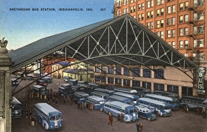 Shed Gallery: Greyhound Bus Station, Indianapolis, Indiana, USA