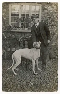 GREYHOUND AND OWNER