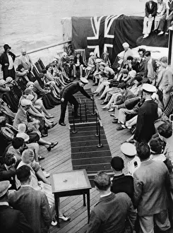 Dice Prints: Greyhound racing on board the Berengaria