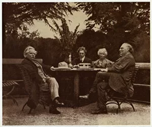 Nina Collection: Grieg, Wife and Friends