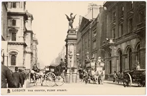 Griffin Prints: The Griffin, Fleet Street. Date: 1906