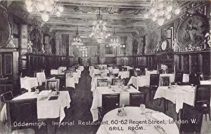 Regent Prints: The Grill Room of Oddenino's Imperial Restaurant, London