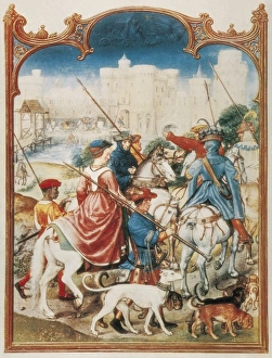 Arming Collection: Grimani Breviary. 16th c. Month of August: Leaving