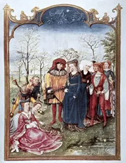 Nazionale Prints: Grimani Breviary. 16th c. Scene of a wedding