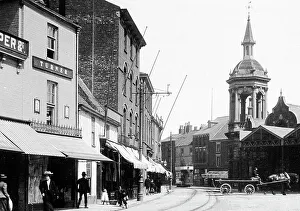 Grimsby Prints: Grimsby Old Market Place early 1900s