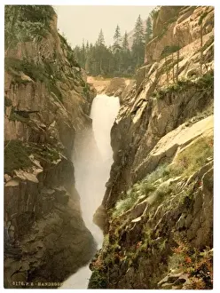 Grimselstrasse Prints: Grimselstrasse, Handegg Falls, II, Bernese Oberland, Switzer