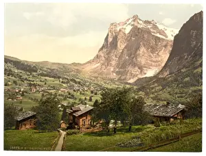 Grindelwald Prints: Grindelwald, general view, Bernese Oberland, Switzerland