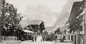 Grindelwald Prints: Grindelwald, Wetterhorn, mountains, Alps, Switzerland