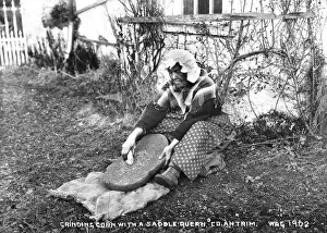 Saddle Prints: Grinding Corn With a Saddle Quern, Co. Antrim