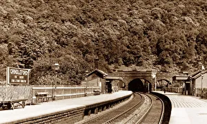 Grindleford Prints: Grindleford Railway Station and Tunnel