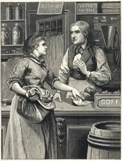 Purchases Prints: AT THE GROCERs 1880