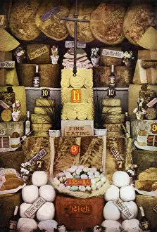 Cheeses Collection: Grocers Window Display