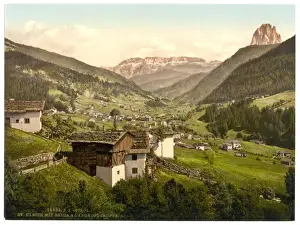Grodenthal, with Sella, and Langkoflgruppe, Tyrol, Austro-Hu