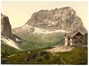 Hospice Prints: Grodnerjoch, hospice and Langkoff (i. e. Langkofl), Tyrol, A