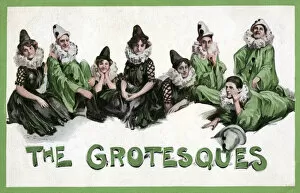 Images Dated 26th April 2021: The Grotesques, pierrot troupe Date: circa 1914