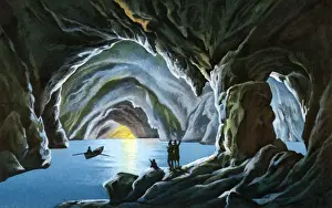 Grotto Prints: Grotta Azzurra (Blue Grotto), Capri, Italy