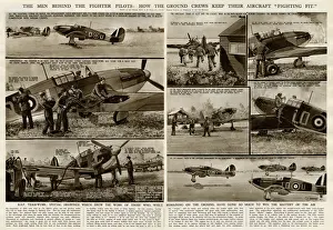 Teamwork Prints: Ground crew activities by G. H. Davis