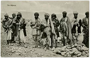 Afghans Gallery: Group of Afghans - Khyber Pass, Afghanstan