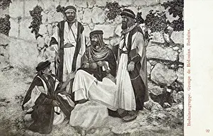 Bedouins Prints: Group of Bedouin men - Syria