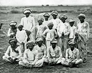 Pakistan Prints: Group of Bheels (Bhels), Sindh, India (now Pakistan)