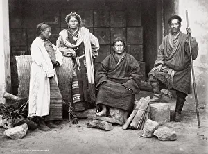 Group of Bhooteas, Bhutanese, Darjeeling, India