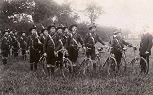 Group of boy scouts, Cyclists Rifles Brigade