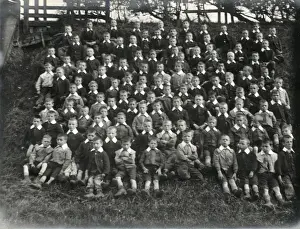 Group of boys at Wigmore Schools, West Midlands