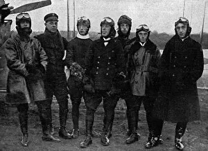 Airmen Gallery: Group of Brazilian airmen, 1918