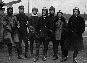 Airmen Gallery: Group of Brazilian airmen, 1918