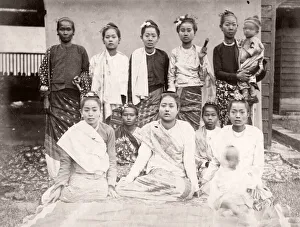Ethnicity Prints: Group of Burmese women, Taungoo, Burma, Myanmar
