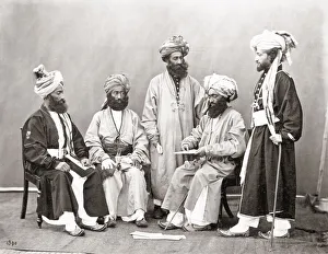 Afghans Gallery: Group of Cabulese, Kabulese, Afghans, 1860 s