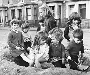 Group of children on a Balham street, SW London