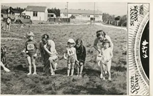 Images Dated 26th February 2019: Group of children lining-up on the starting line for a race