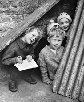 Group of children on pavement, Balham, SW London